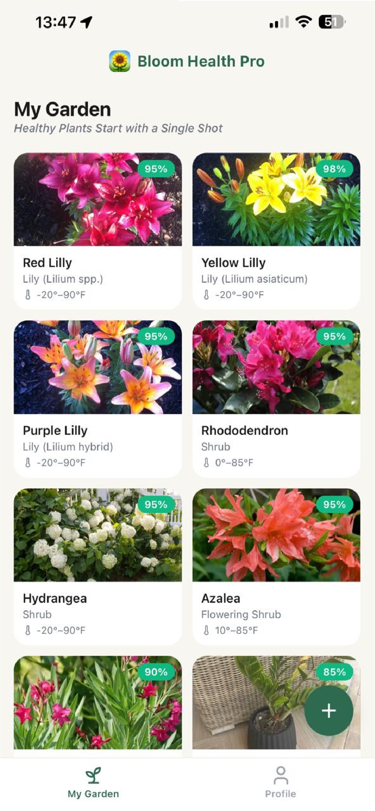 Bloom Health Pro My Garden